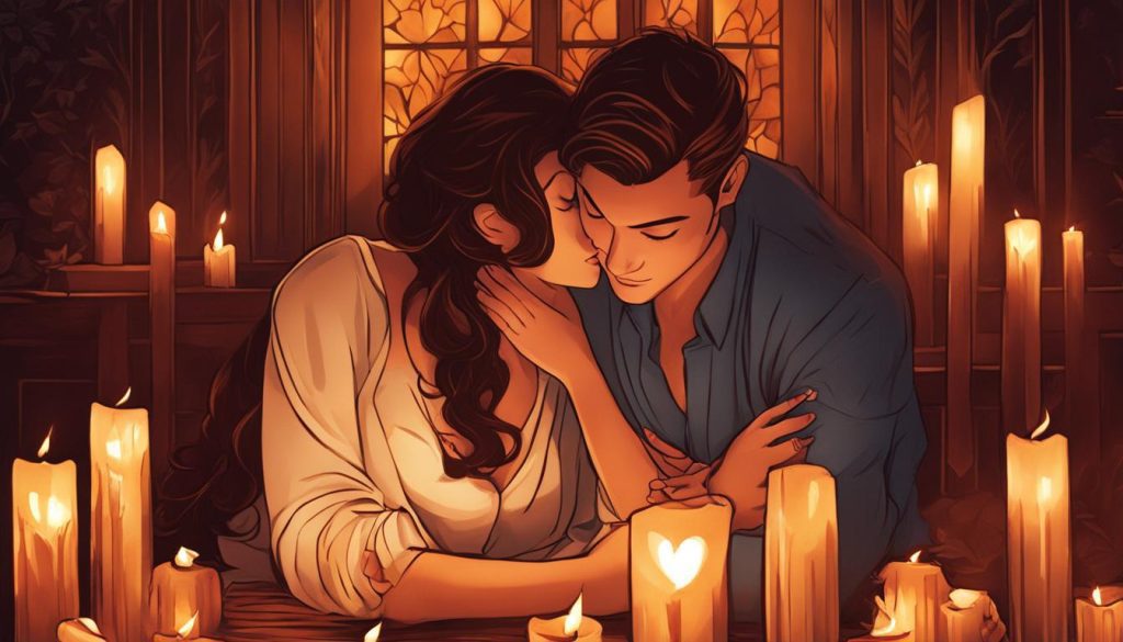 intimate loving couple